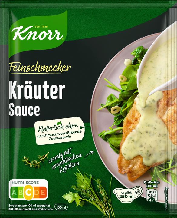Produktbild Knorr Feinschmecker Kräuter Sauce ergibt 250 ml (35 g)