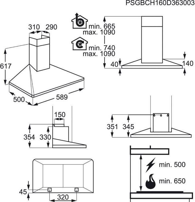 Actual product image Electrolux EFF60560OX (Wall hood)
