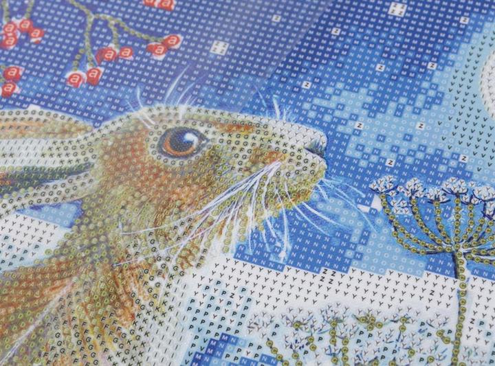 Produktbild Craft Buddy Mondsüchtiger Hase, Bild 30x30cm Crystal Art