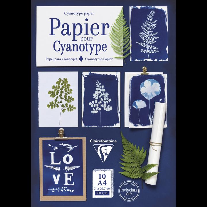 Produktbild Clairefontaine Packung mit 10 Blatt Cyanotypie-Papier im Format A4 (21x29,7cm) - Weiss (10 x)