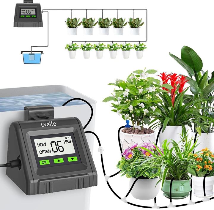 Produktbild Lvelfe Automatische Indoor-Bewässerung für 11 Pflanzen (Bewässerungsset)