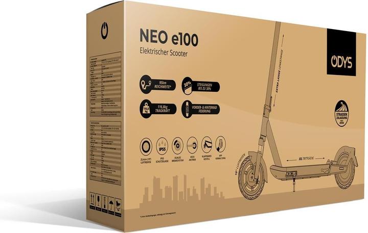 Produktbild Odys NEO e100 Elektro Scooter (20 km/h, 95 km, 500 W)