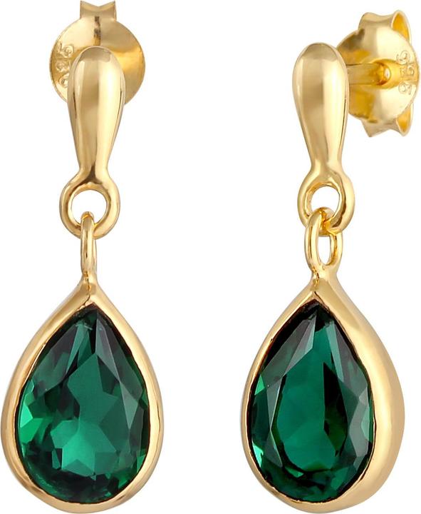 Elli Edelstein Ohrhänger, Tropfen (925 Sterling Silber)