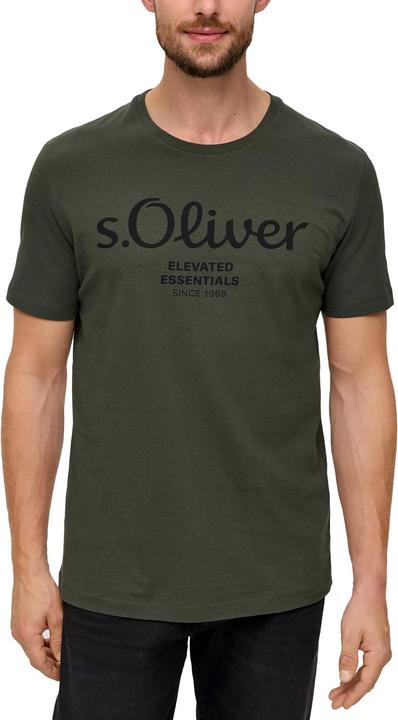 Produktbild S.Oliver T-Shirt Casual Bequem sitzend Logo T-Shirt (XXL)