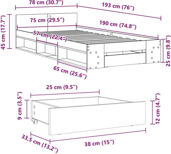 Produktbild VidaXL Keran (75 x 190 cm)