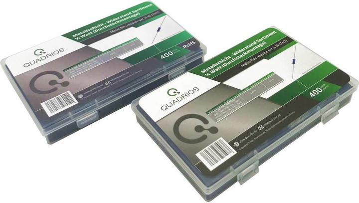Produktbild Quadrios Metallschicht-Widerstands-Set - 800 tlg. (400 St. 0.25W 400 St. 0.5W)