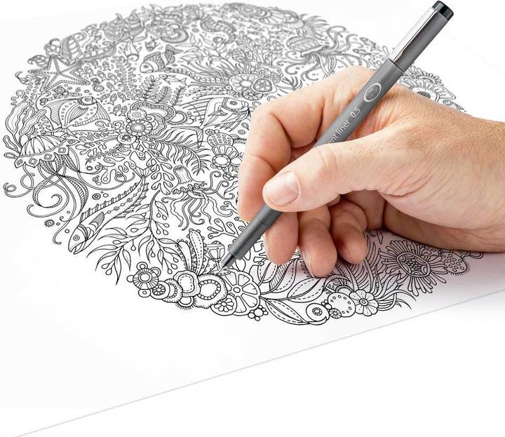 Produktbild Staedtler pigment liner 308 Fineliner Box mit 12 pigment liner farbig 0.5 mm, sortiert (Orange, Gelb, Hellbraun, Fuchsia, Violett, Grün, Blau, Grau, Rot, Hellgrün, Braun, Hellblau, 12 x)