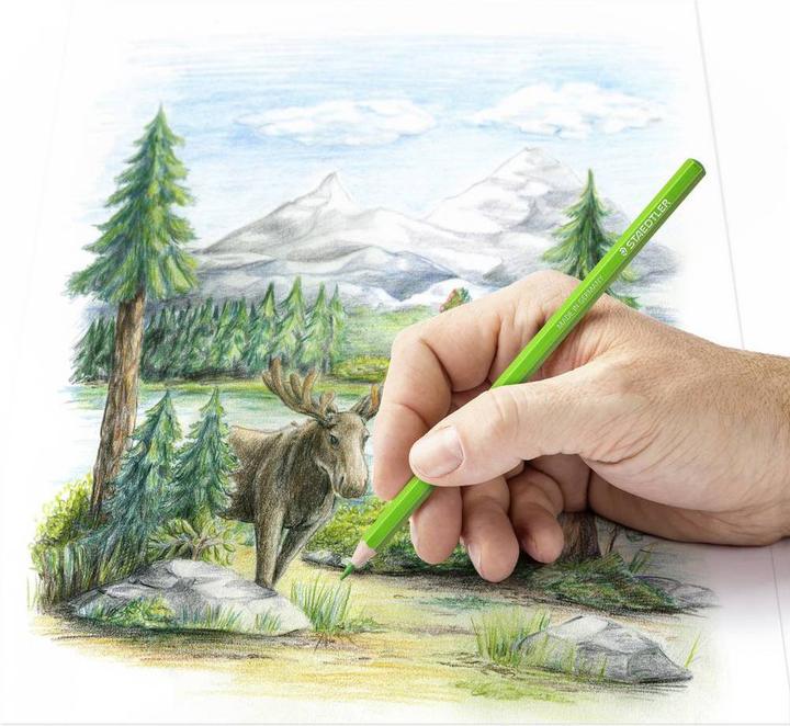 Immagine prodotto Staedtler Matita colorata (Pesca, Multicolore, Rosso, Giallo, Arancia, Blu, Azzurro, Rosso Bordeaux, 12 x)