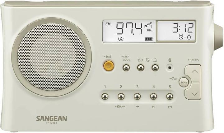Produktbild Sangean PR-DA BT Tischradio, Pastel Cream (FM, MW, LW, KW, Bluetooth)