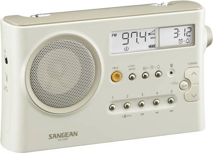 Produktbild Sangean PR-DA BT Tischradio, Pastel Cream (FM, MW, LW, KW, Bluetooth)