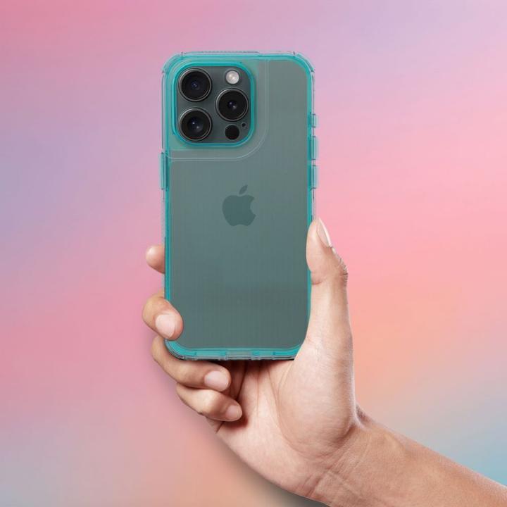 Actual product image OEM Back panel cover MATRIX CLEAR Case for IPHONE 16 Pro mint (Apple iPhone 16 Pro)