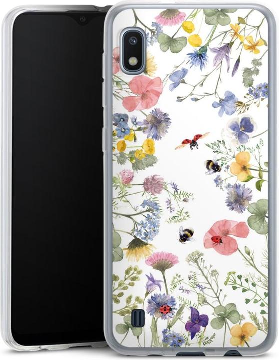 Produktbild DeinDesign Silikon Hülle für Samsung Galaxy A10 Handyhülle Case Smartphone Schutzhülle Biene Blumen Muster (Samsung Galaxy A10)