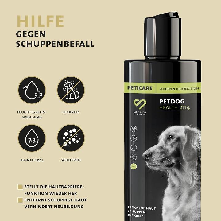 Produktbild Peticare Anti-Schuppen Hundeshampoo (500 ml) (Hund, 500 ml)