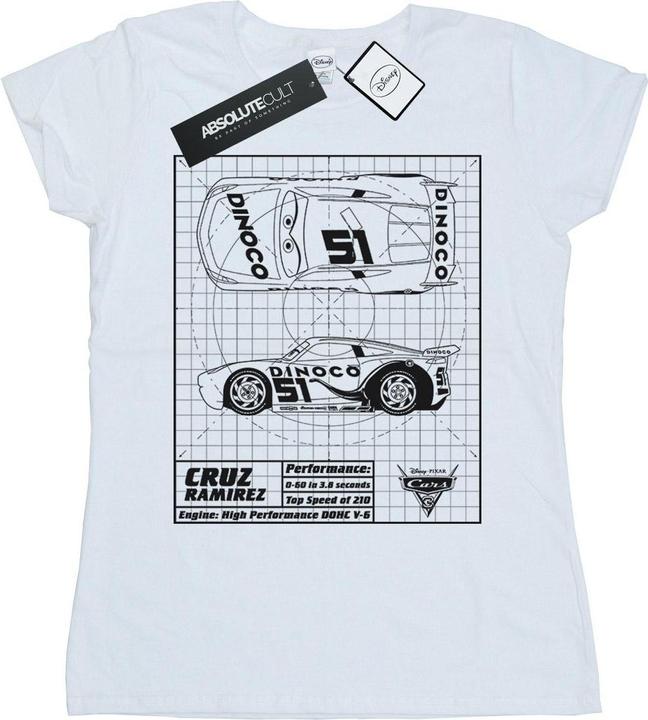 Disney Cars Cruz Ramirez Blueprint TShirt (XXL)