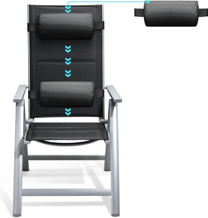 Actual product image Casaria Set of 2 Garden Chairs
