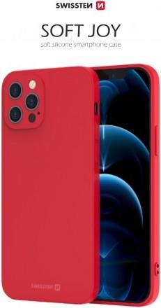 Productafbeelding Swissten Soft Joy iPhone 12/12 Pro Hoesje - Rood (Apple iPhone 12 Pro, Apple iPhone 12)