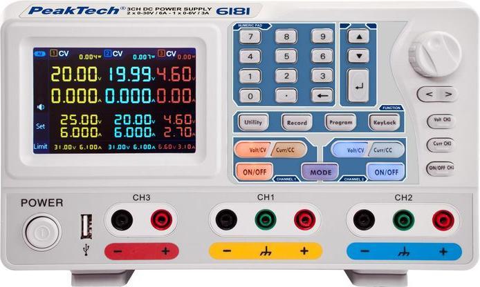 Actual product image Peaktech 6181 Laboratory power supply unit, 0