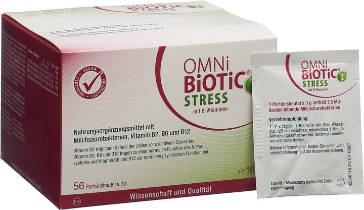 Actual product image Omni Biotic Stress with B vitamins (56 Piece, Powder, 168 g)