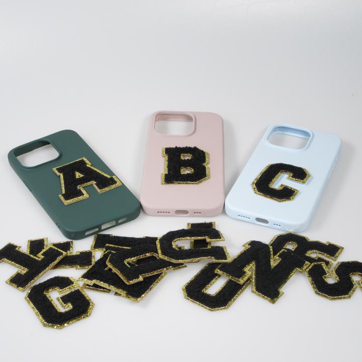 Produktbild PhoneLook Sticker Aufkleber für Handy/Tablet/Computer 3D gestickt Buchstabe K