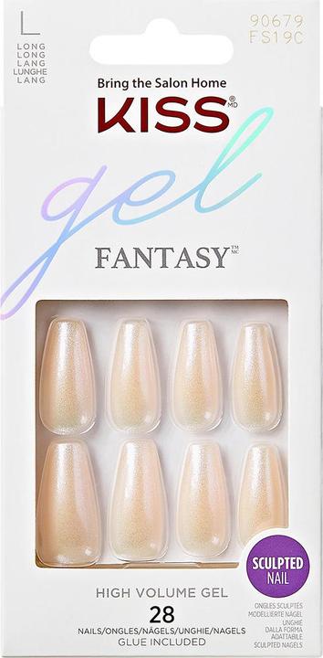 KISS Nails - Ks Gel Sculpted Nails - Hold Me Closer (Kunstnägel, Off White)