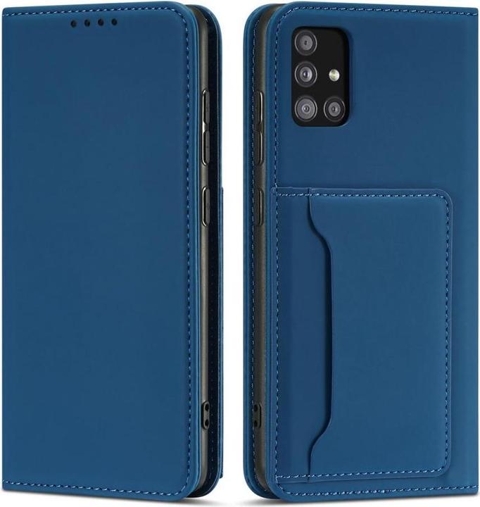Produktbild Hurtel Magnet Card Case for Xiaomi Redmi Note 11 Pro Pouch Card Wallet Card Holder Blue (Xiaomi Redmi Note 11 Pro)