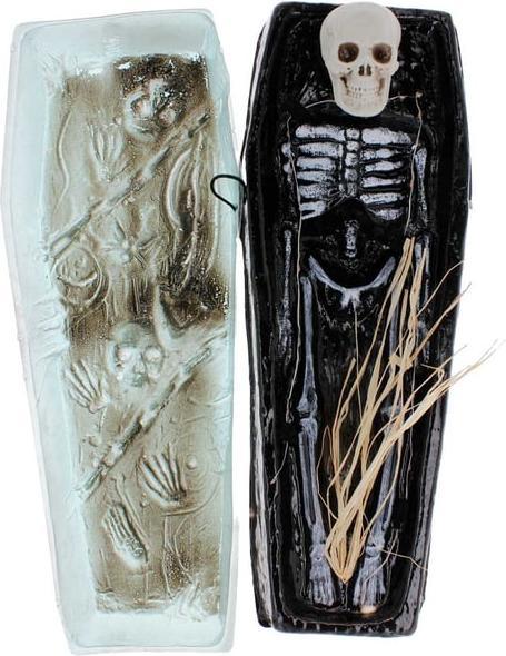 Produktbild MICA Festival Halloweendeko - Sarg mit Skelett - ca. 48 x 21 x 14 cm