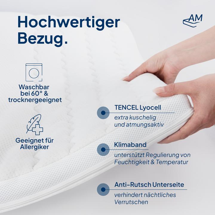 Produktbild AM Qualitätsmatratzen 7-Zonen Deluxe Gelschaum (160 x 220 cm)