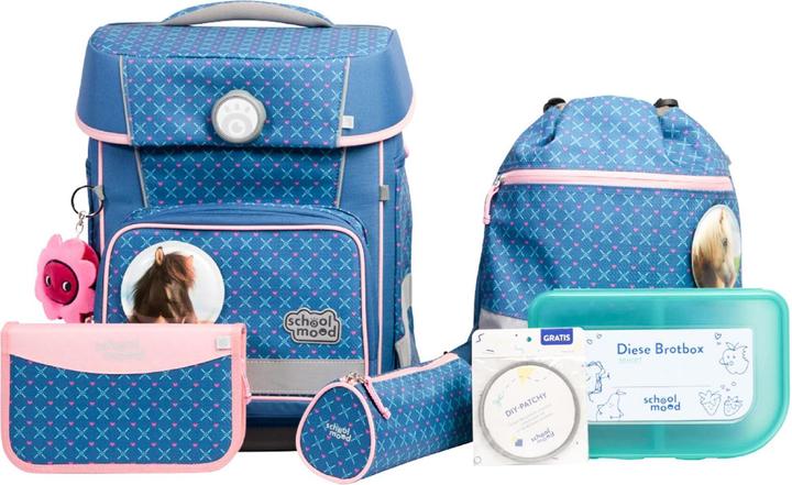 School-Mood Champion Maxx Pro Mila Schulranzen-Set 7-teilig (22 l)