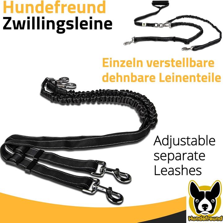 Produktbild Hundefreund Reflektierende Zwillingshundeleine (Hund)
