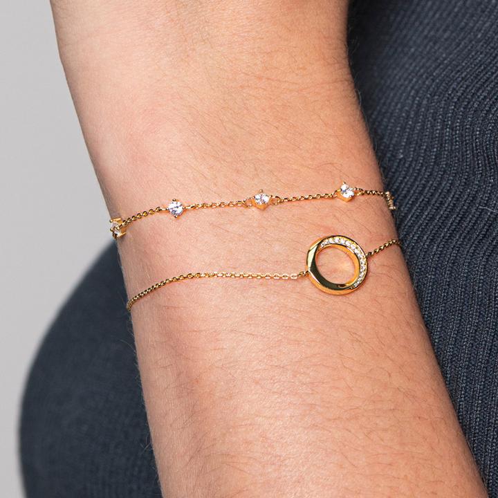Immagine prodotto Xenox Bracciale di seta (20 cm, Argento 925)