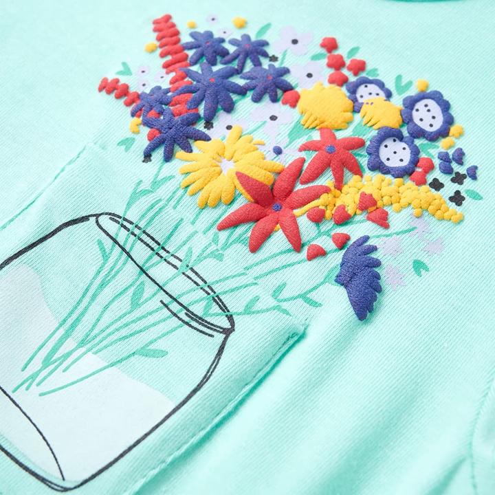 Immagine prodotto VidaXL Maglietta per bambini Verde menta chiaro 140,Materiale: 95 (140)