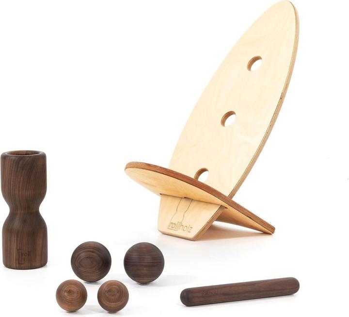 Actual product image Rollholz rollbrett Set gross 2.0 (Walnuss, hell)