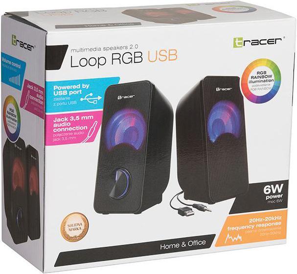Actual product image Tracer TRAGLO46366 Speakers 2.0 Loop RGB USB