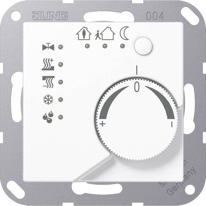 Actual product image JUNG Room thermostat UP AS/A KNX aws glz A2178WW