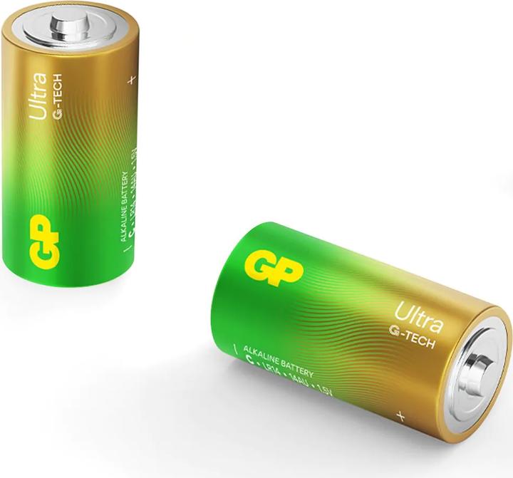 Produktbild GP Batteries Ultra Alkaline Batterie C Baby 1,5V 2er Blister (2 Stk., C)
