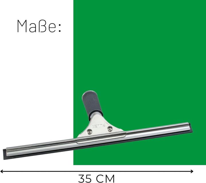Produktbild Novaliv Sparset Fensterabzieher Profi 25 cm + 35 cm Fensterreiniger Edelstahl mit auswechselbaren Gu (1 Stk.)