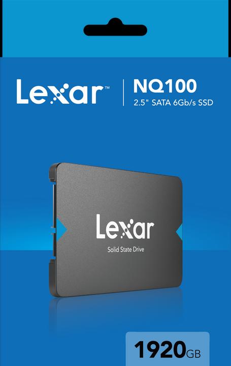 Immagine prodotto Lexar Unità a stato solido NQ100 da 2,5" SATA (6Gb/s) da 1920 GB, fino a 550 MB/s in lettura e 445 MB/s (1920 GB, 2.5")