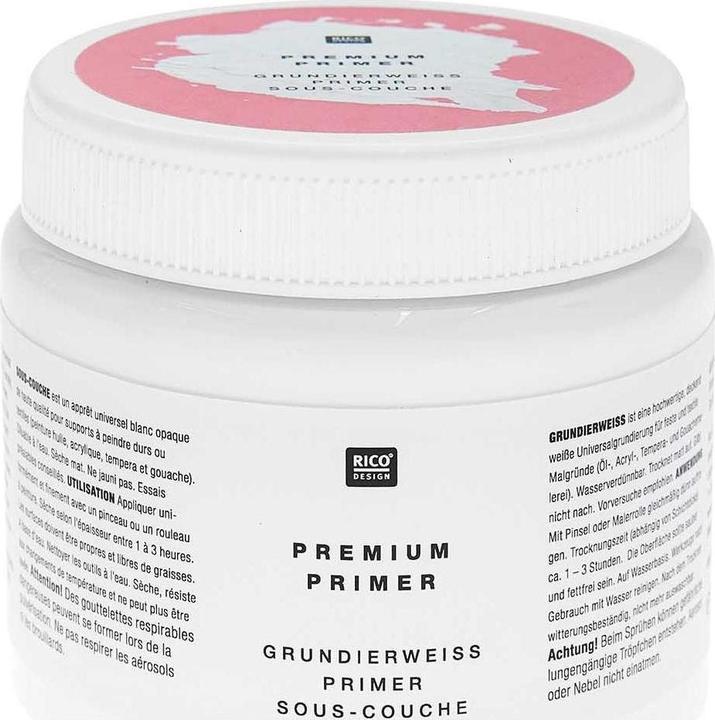 Nährwerte und Zutaten Rico Design Grundierung Premium Grundierweiss 500 ml (Weiss, 500 ml)