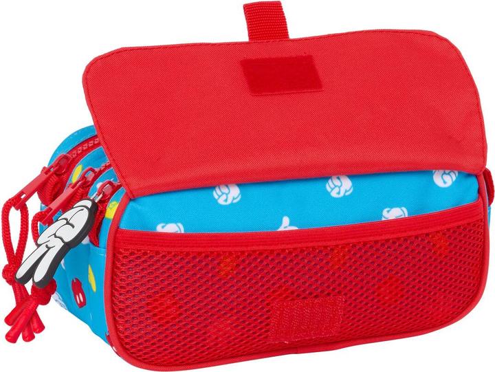 Image du produit Mickey Mouse Club House Étui double polyvalent Mickey Mouse Clubhouse Bleu Fantastique Rouge 21,5 x 10 x 8 cm