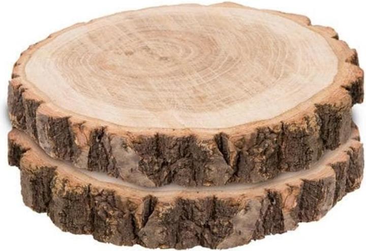 Actual product image Dekomat Wooden discs 2 pieces, 20 x 3 cm