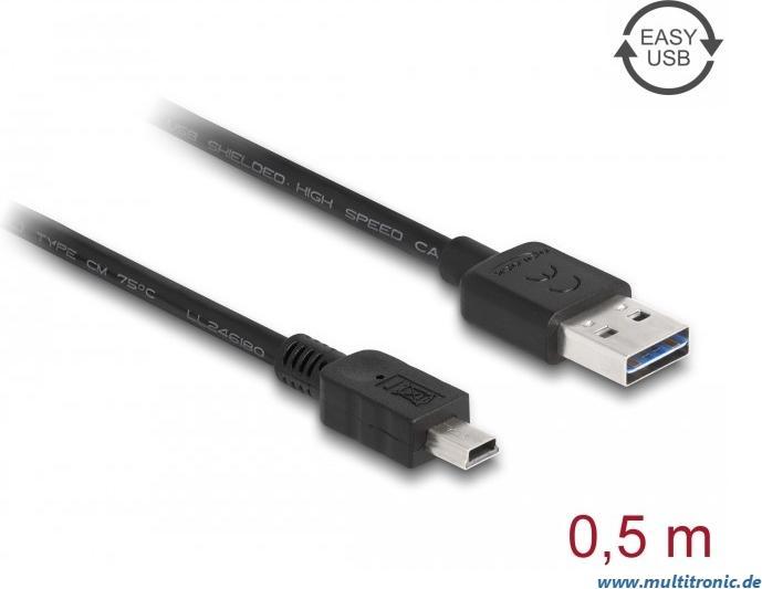 Produktbild Delock Easy-USB Mini-B (0.50 m, USB 2.0)