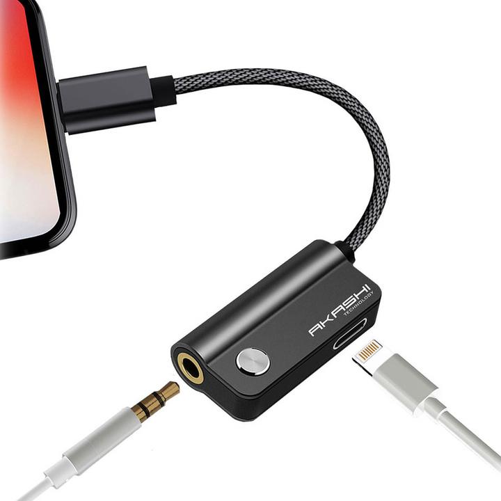 Produktbild Akashi Lightning Audio- & Ladeadapter (Lightning, 3.5mm Klinke)