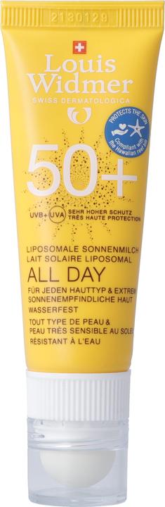 Louis Widmer All Day 50 + Lèvres UV Parfum (Crème solaire, SPF 50+, 25 ml, 38 g)
