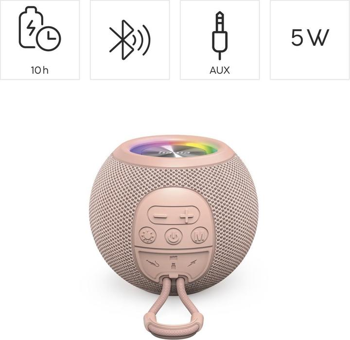 Image du produit Hama Enceinte en forme de balle (10 h, Alimentation via port USB)