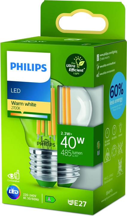 Immagine prodotto Philips LED classico (E27, 2.30 W, 485 lm, 1 x, A)