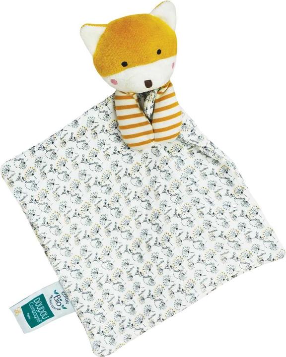 Actual product image Doudou et Compagnie Fox organic snuffle cloth 20cm 3x2 ass (MQ6) **