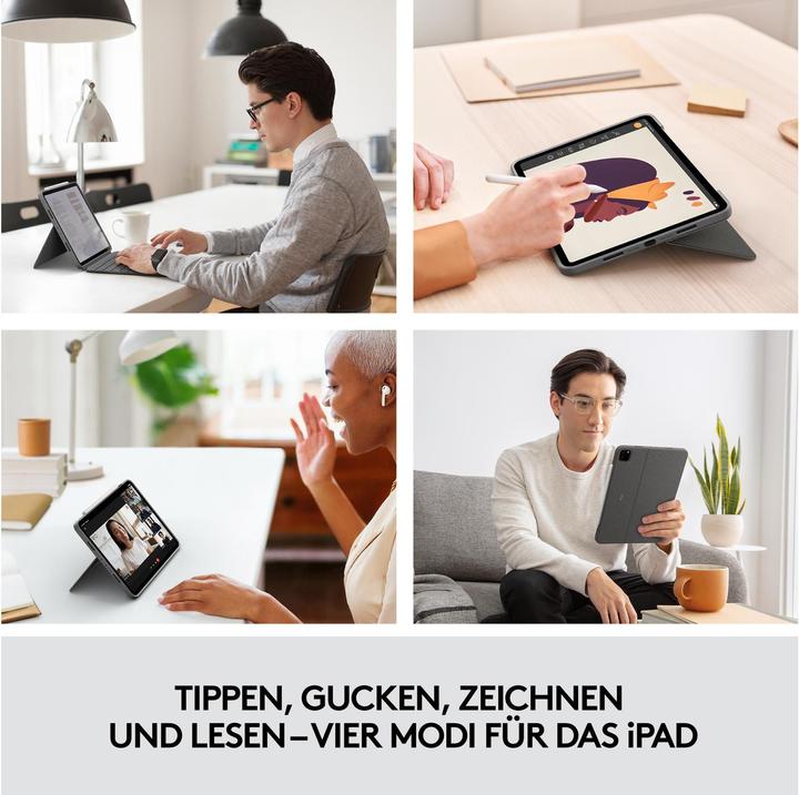 Image du produit Logitech Combo Touch (CH, iPad Pro 11 2022 (4e génération), iPad Pro 11 2021 (3ème génération), iPad Pro 11 2020 (2. Gen), iPad Pro 11 2018 (1. Gen))