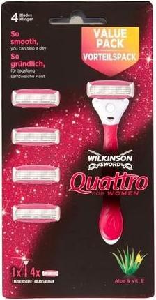 Actual product image Wilkinson Quattro for Women Aloe & Vit. E