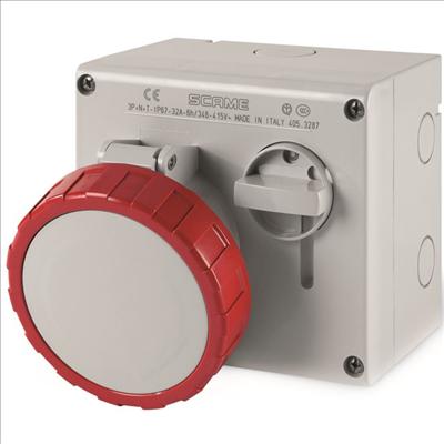 Immagine prodotto Scame Presa di corrente con interruttore CEE 32A 5pin/400V IP67