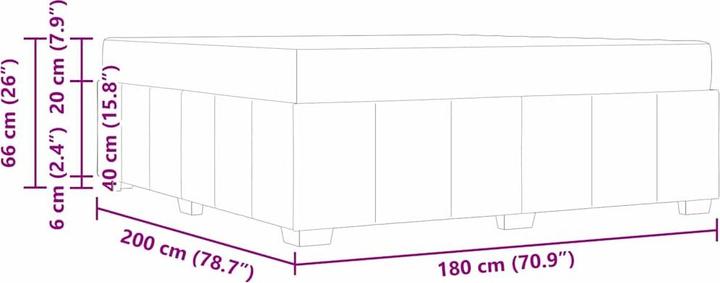 Actual product image VidaXL Bedstead (180 x 200 cm)